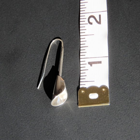 Silver Tear Drop Earrings - Picture 4 of 4
